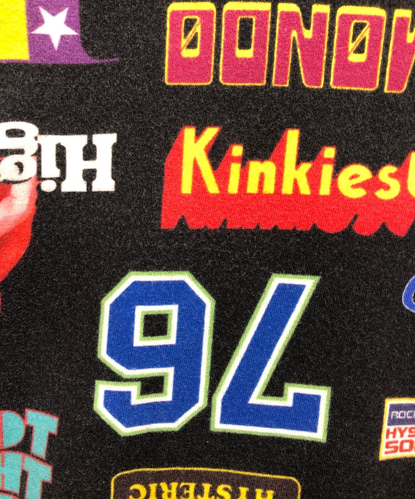 [Pre-owned] Hysteric Glamour LIVE IN 76 pattern oversized T-shirt 02201CT22