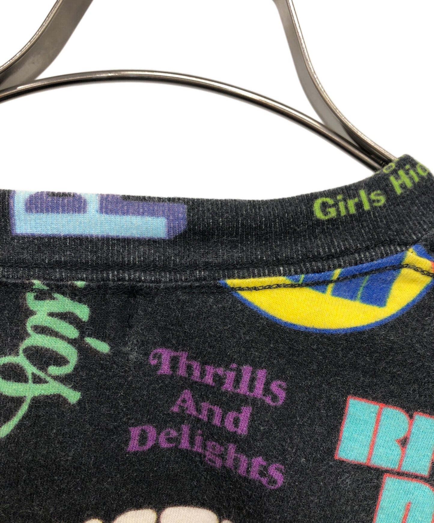 [Pre-owned] Hysteric Glamour LIVE IN 76 pattern oversized T-shirt 02201CT22