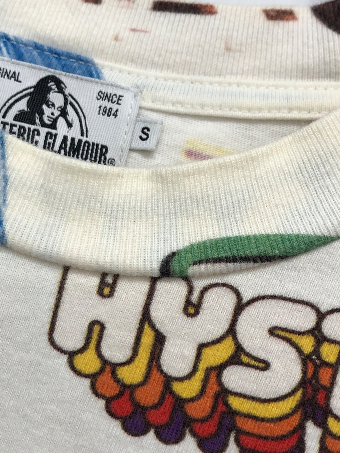 [Pre-owned] Hysteric Glamour LIVE IN 76 pattern oversized T-shirt 02201CT22