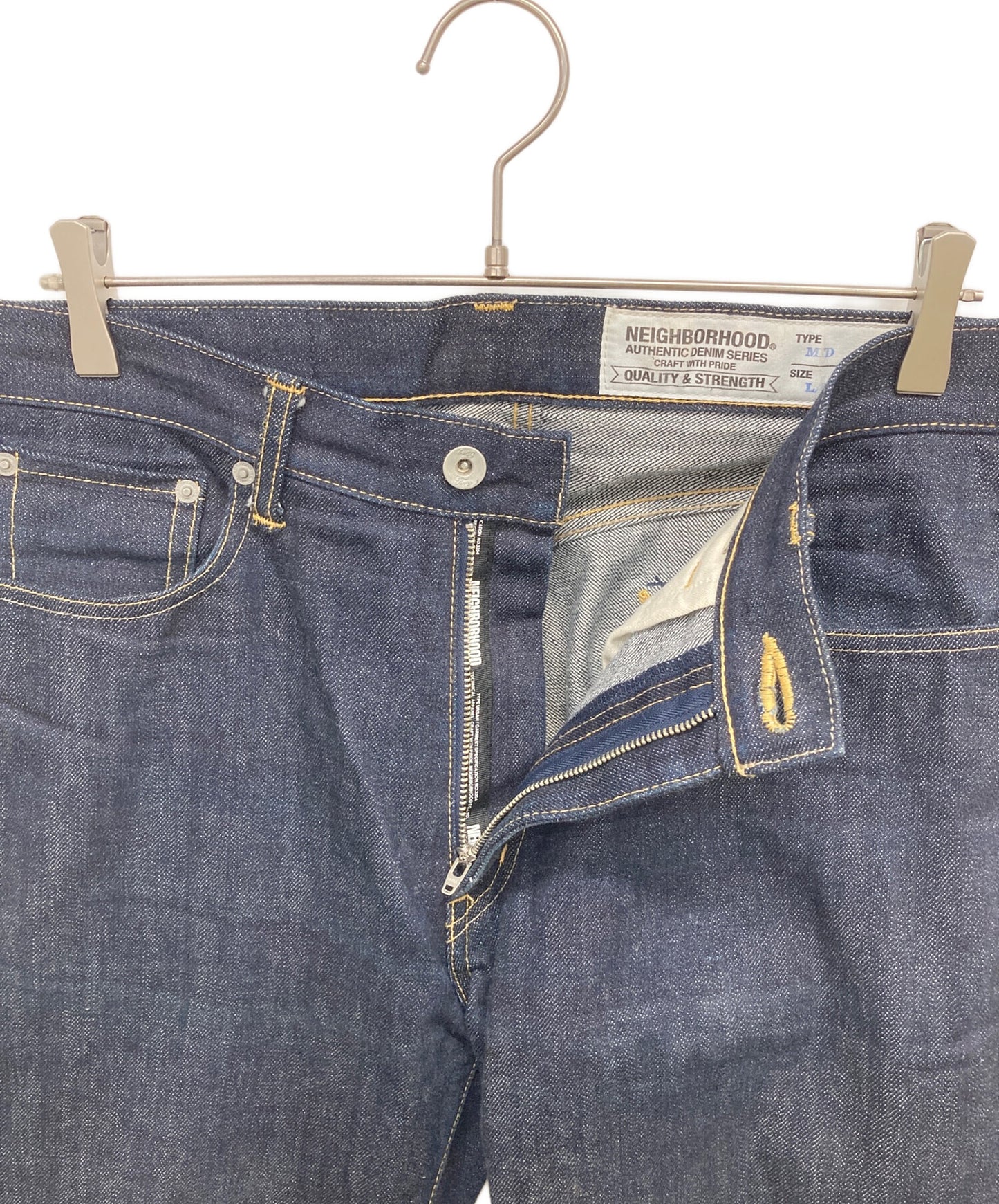 [Pre-owned] NEIGHBORHOOD MID type straight denim pants 172DCNH-PTM02