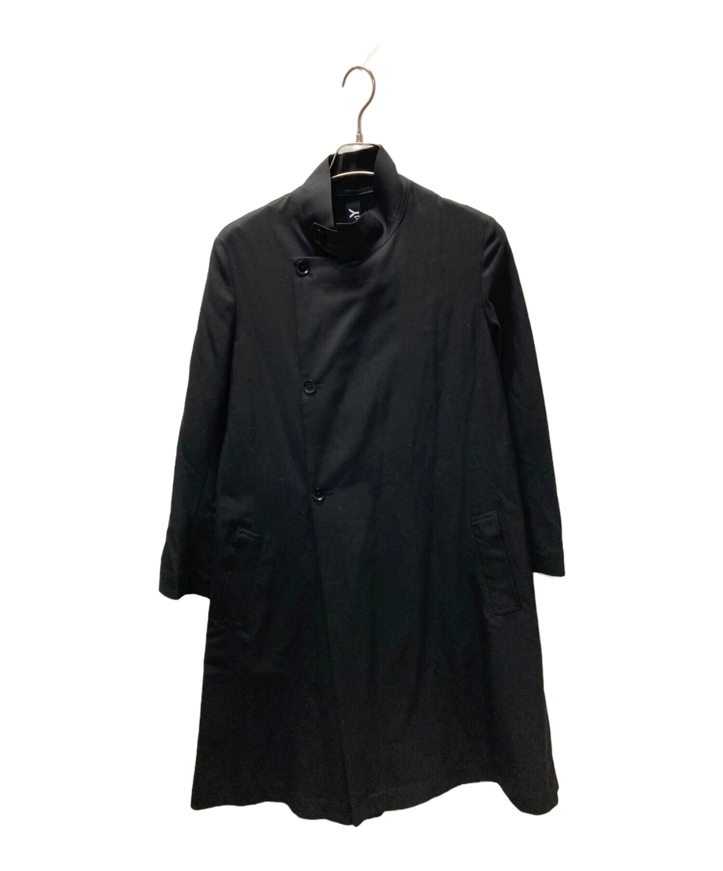 [Pre-owned] GROUND Y Wool gabardine stand collar coat GC-D03-100