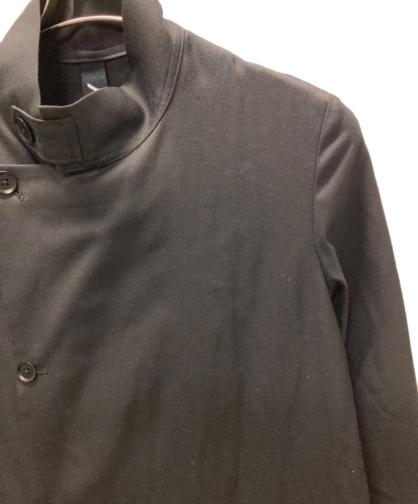 [Pre-owned] GROUND Y Wool gabardine stand collar coat GC-D03-100