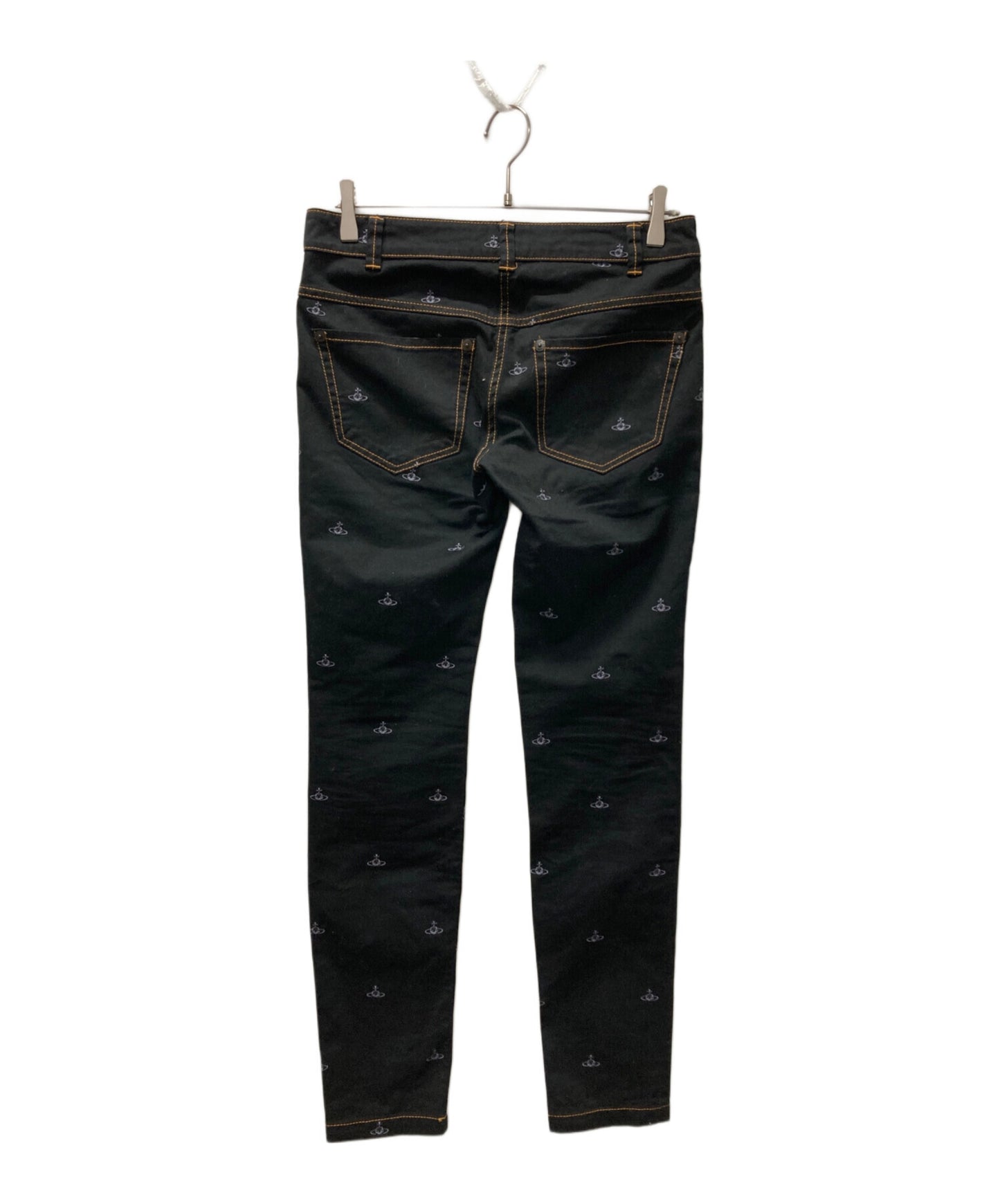 [Pre-owned] Vivienne Westwood RED LABEL Skinny Denim Pants with Orb Embroidery 16-03-751001