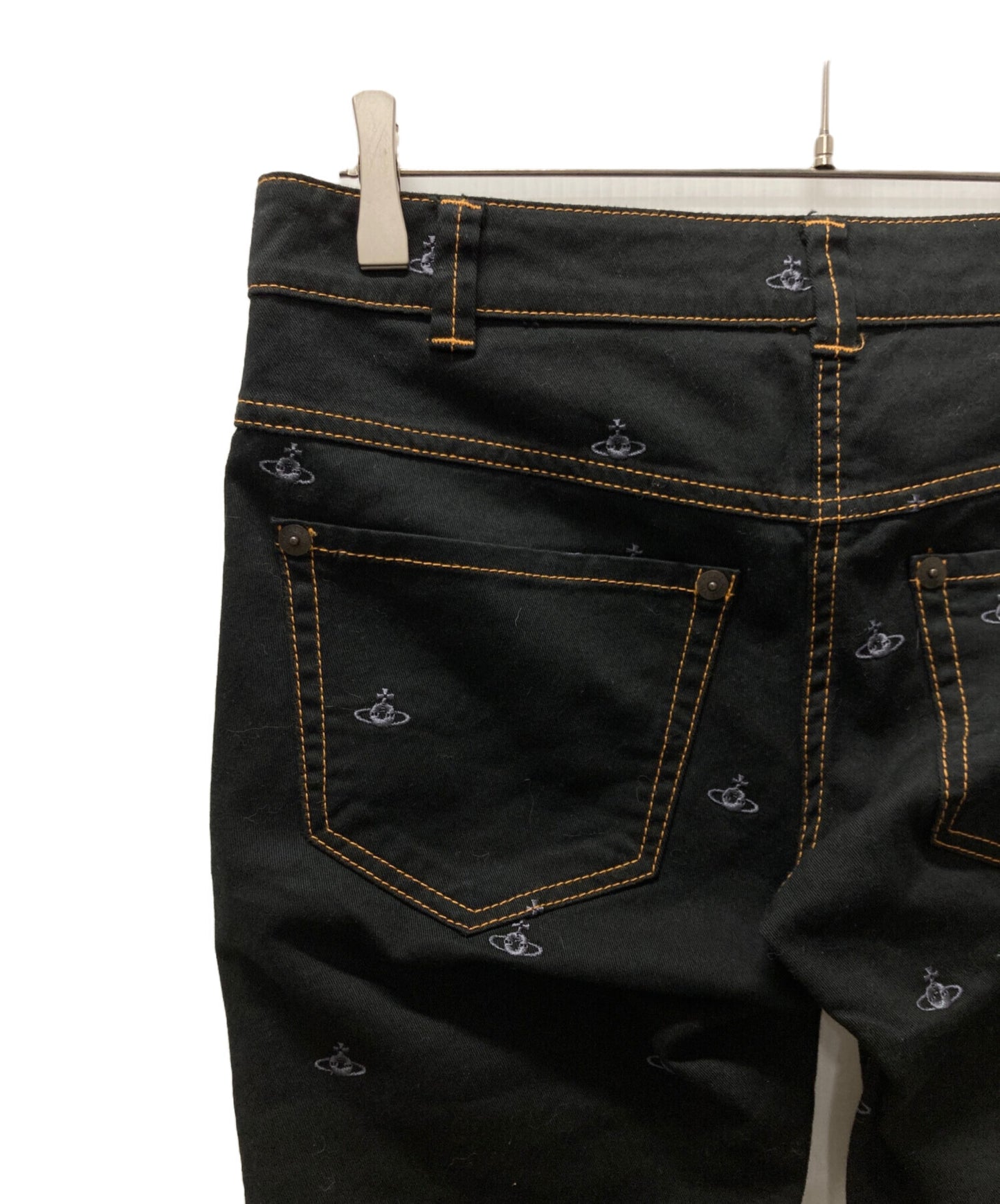 [Pre-owned] Vivienne Westwood RED LABEL Skinny Denim Pants with Orb Embroidery 16-03-751001