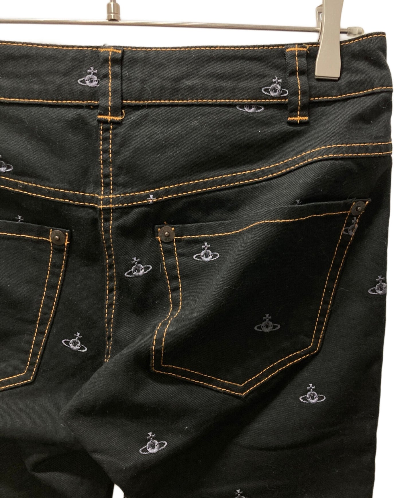 [Pre-owned] Vivienne Westwood RED LABEL Skinny Denim Pants with Orb Embroidery 16-03-751001