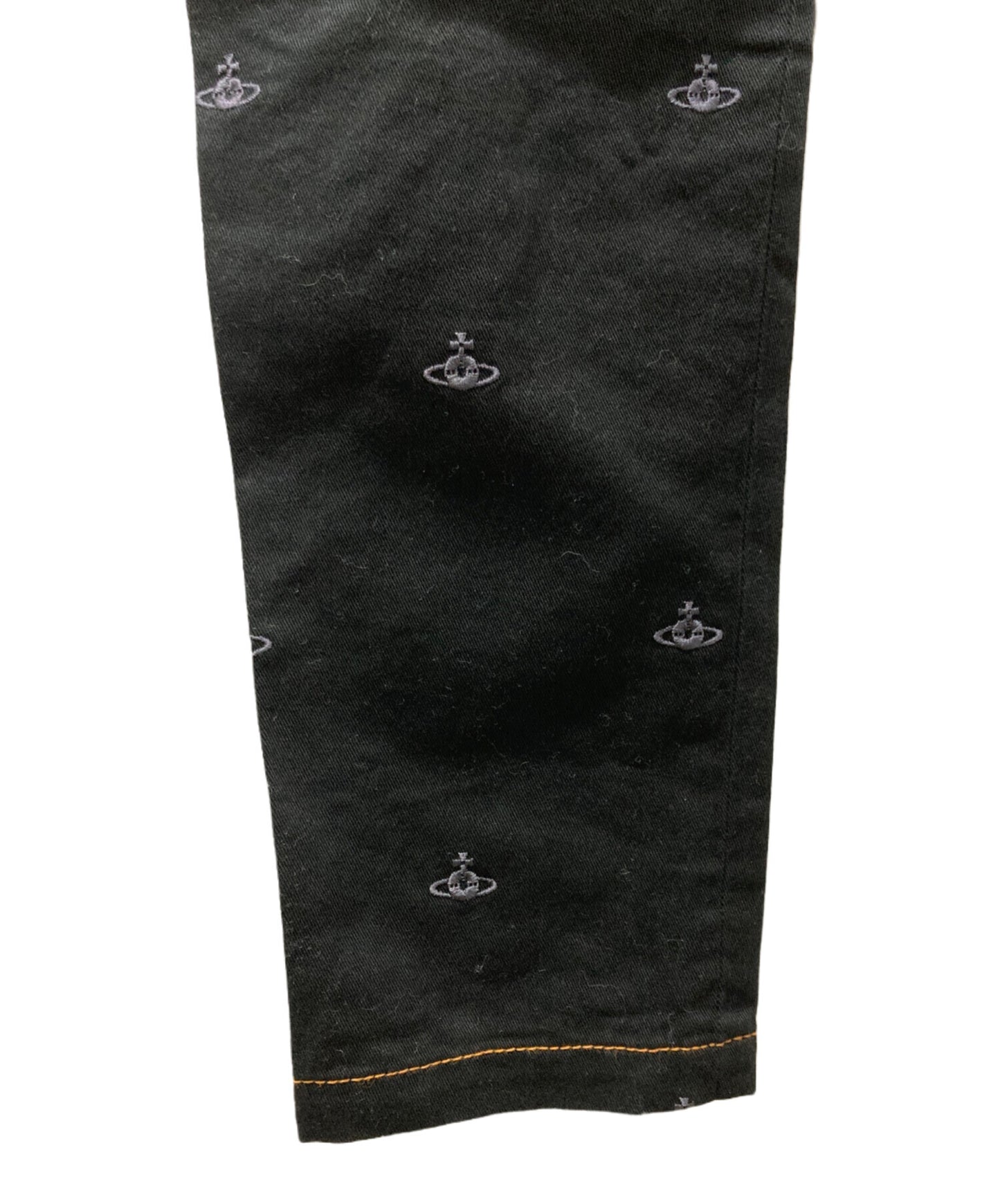 [Pre-owned] Vivienne Westwood RED LABEL Skinny Denim Pants with Orb Embroidery 16-03-751001