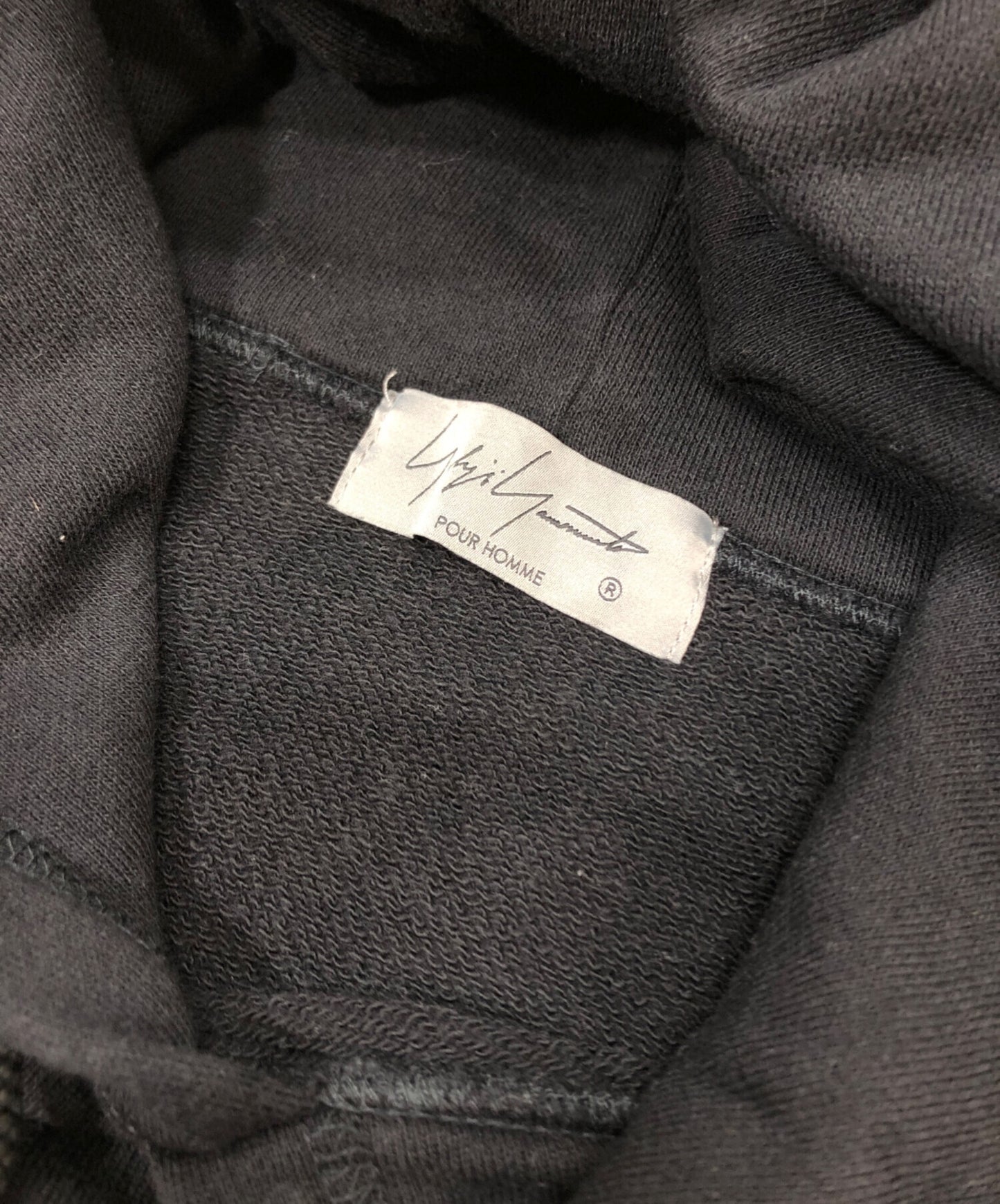 [Pre-owned] YOHJI YAMAMOTO Signature Logo Sleeve Hoodie HZ-T67-995