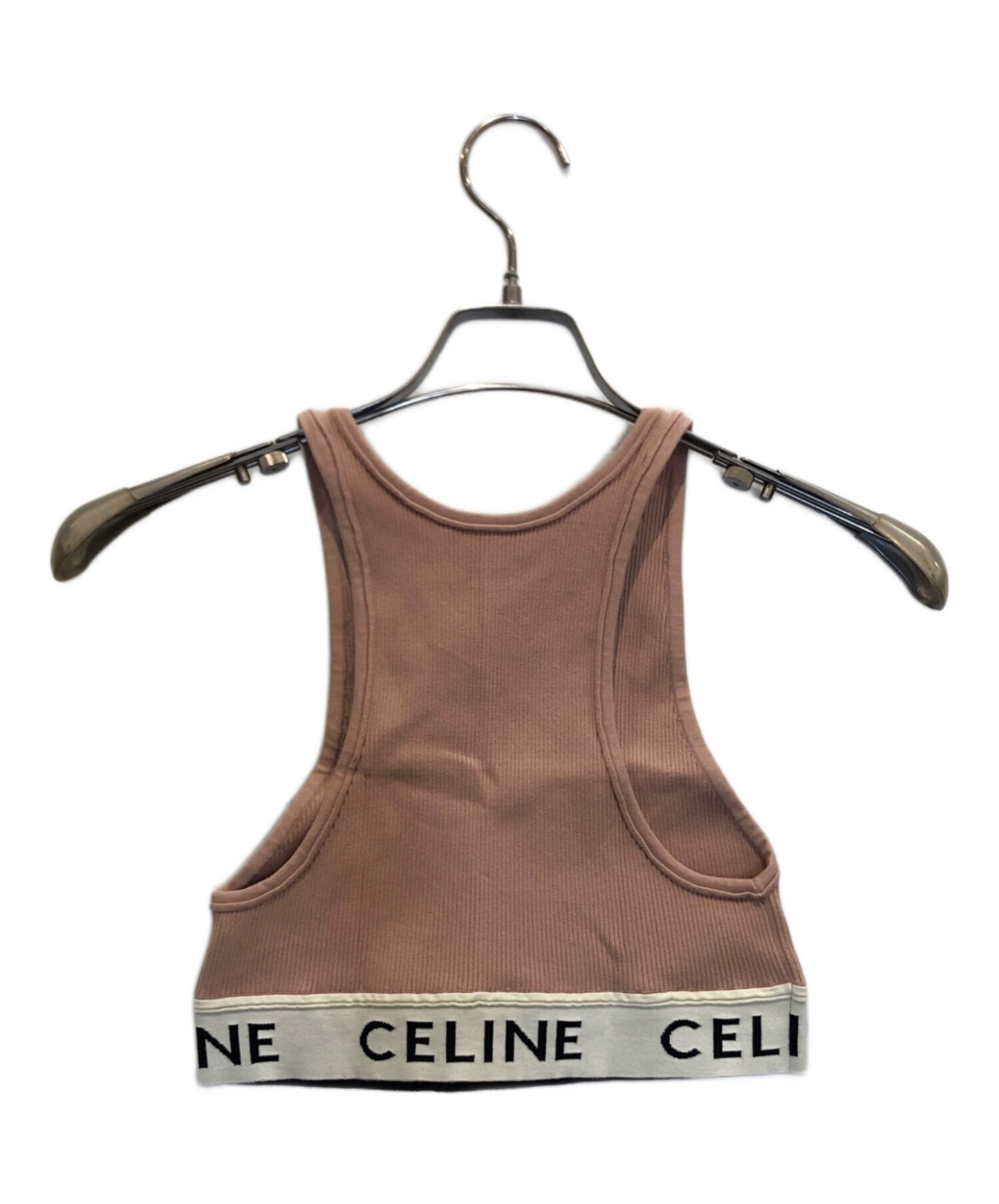 [Pre-owned] CELINE Logo Cropped Tank Top / Sports Tops 2A68L372N