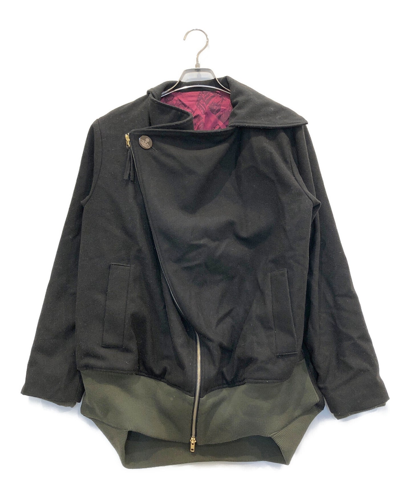 [Pre-owned] Vivienne Westwood man asymmetric bomber jacket WV-LP-88885