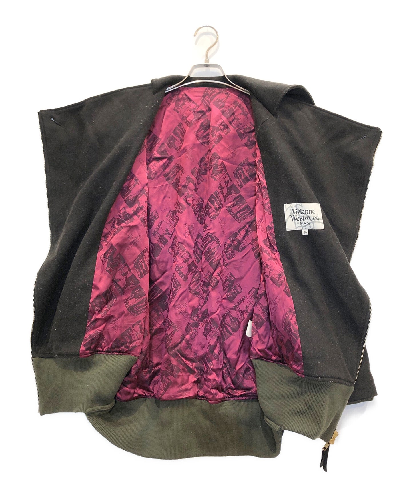 [Pre-owned] Vivienne Westwood man asymmetric bomber jacket WV-LP-88885