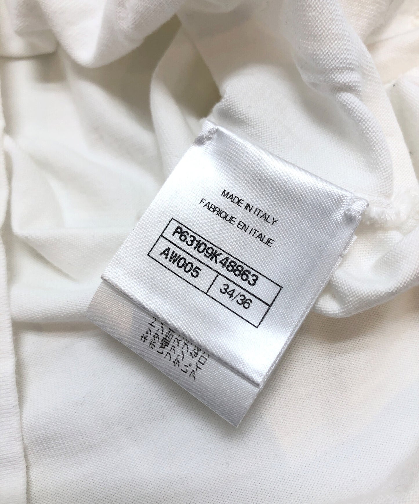 [Pre-owned] CHANEL cutwork T-shirt P63109K48863