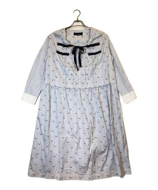 [Pre-owned] tricot COMME des GARCONS Striped all-over pattern dress TH-O024