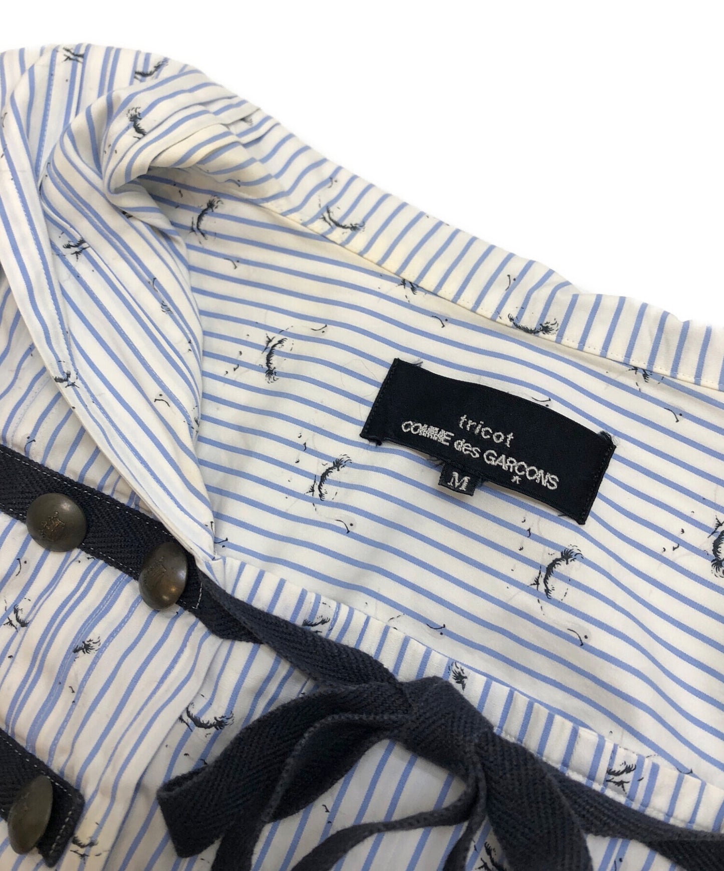 [Pre-owned] tricot COMME des GARCONS Striped all-over pattern dress TH-O024