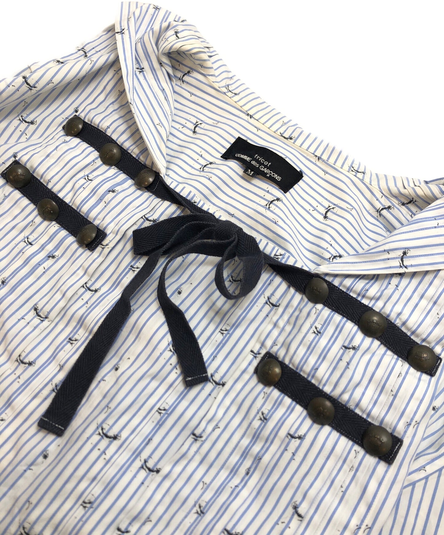 [Pre-owned] tricot COMME des GARCONS Striped all-over pattern dress TH-O024
