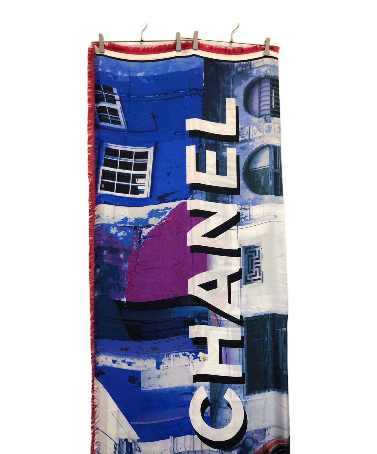 [Pre-owned] CHANEL Car Pattern Large Scarf