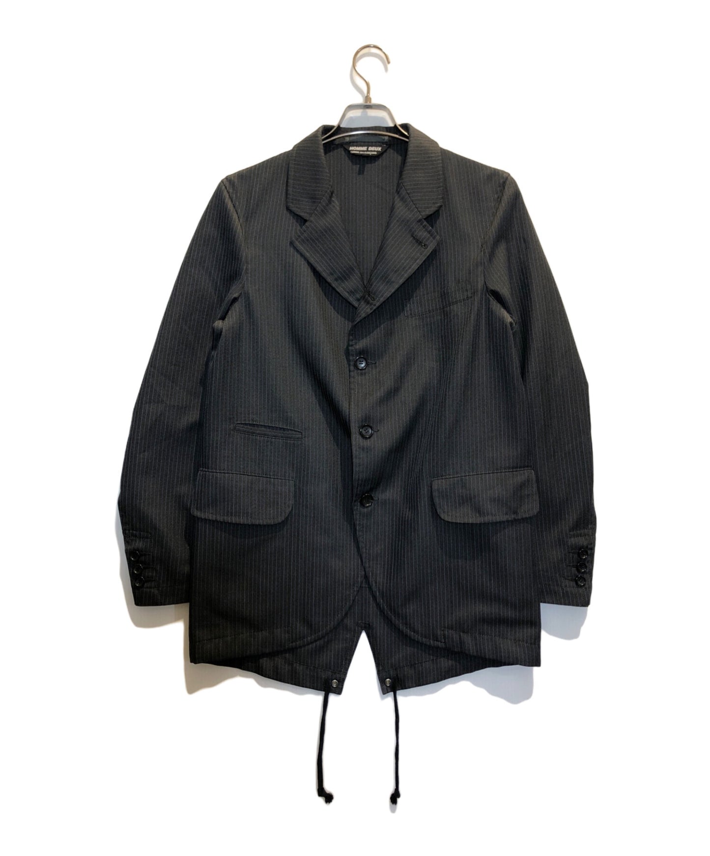 [Pre-owned] COMME des GARCONS HOMME DEUX Estelle herringbone collar striped jacket DO-J036