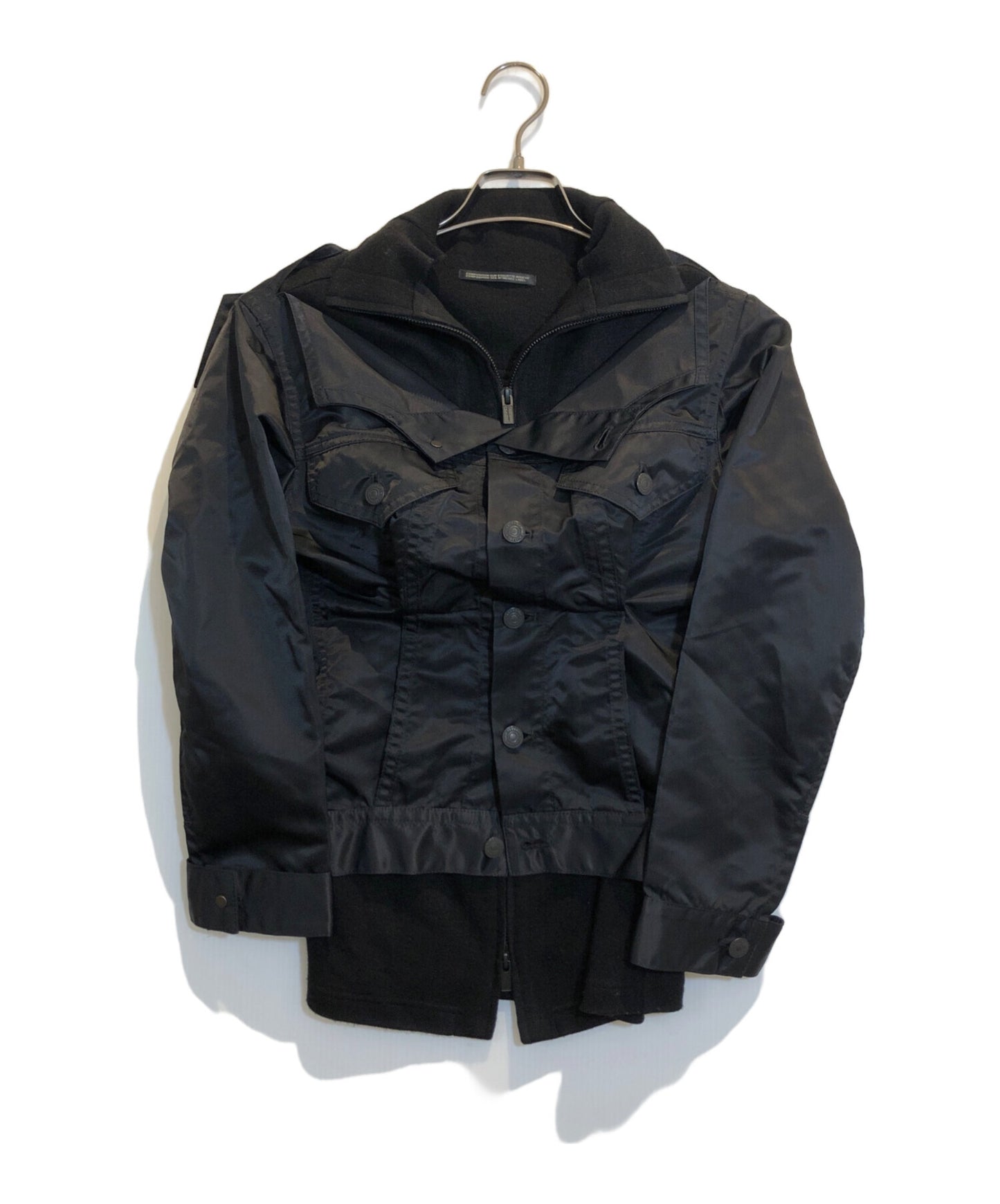 [Pre-owned] YOHJI YAMAMOTO Wool Knit Docking Nylon Jacket FX-J24-801