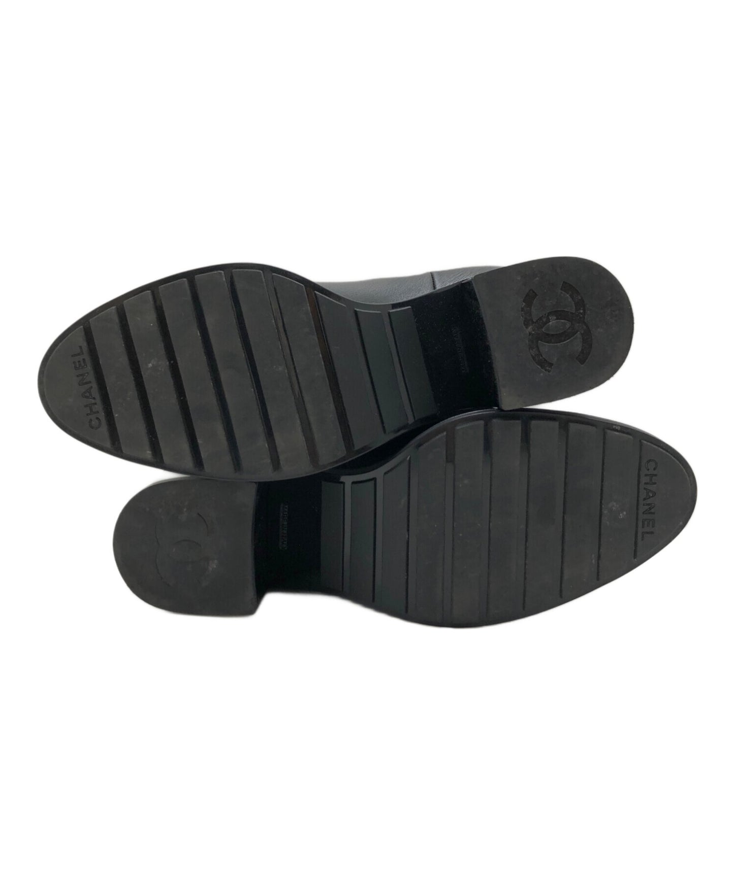 [Pre-owned] CHANEL Coco Mark Side Gore Short Boots G45937