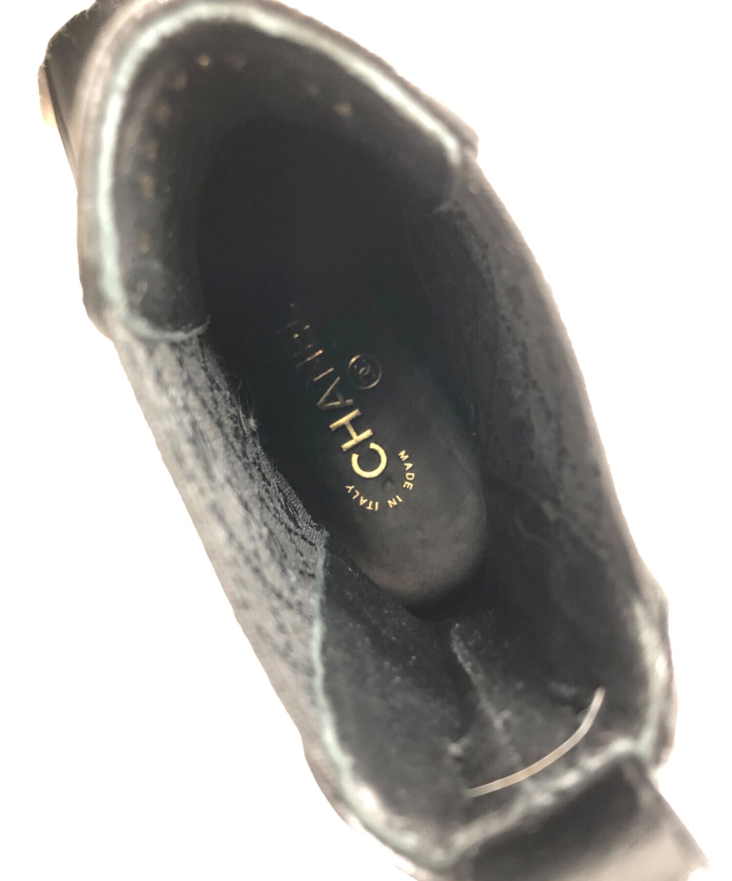 [Pre-owned] CHANEL Coco Mark Side Gore Short Boots G45937