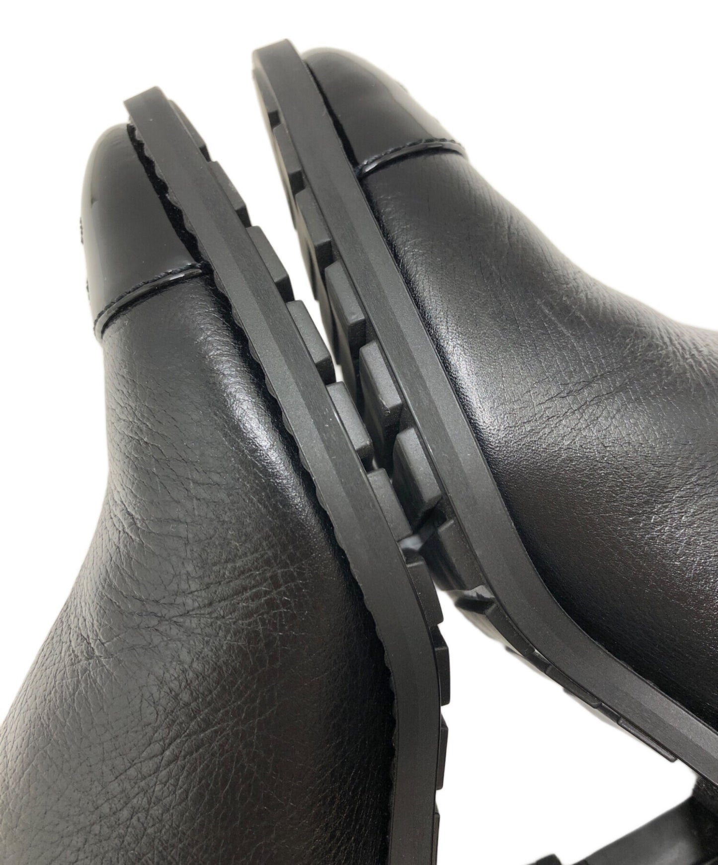 [Pre-owned] CHANEL Coco Mark Side Gore Short Boots G45937