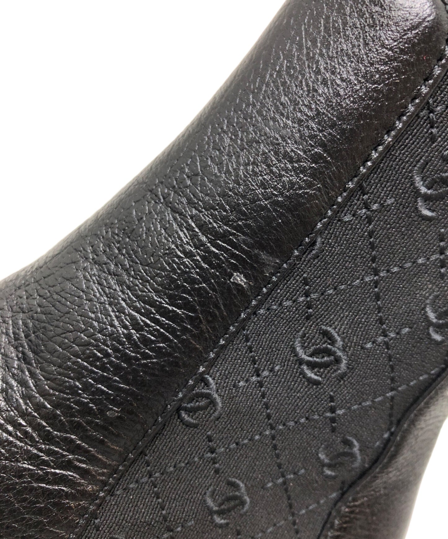 [Pre-owned] CHANEL Coco Mark Side Gore Short Boots G45937