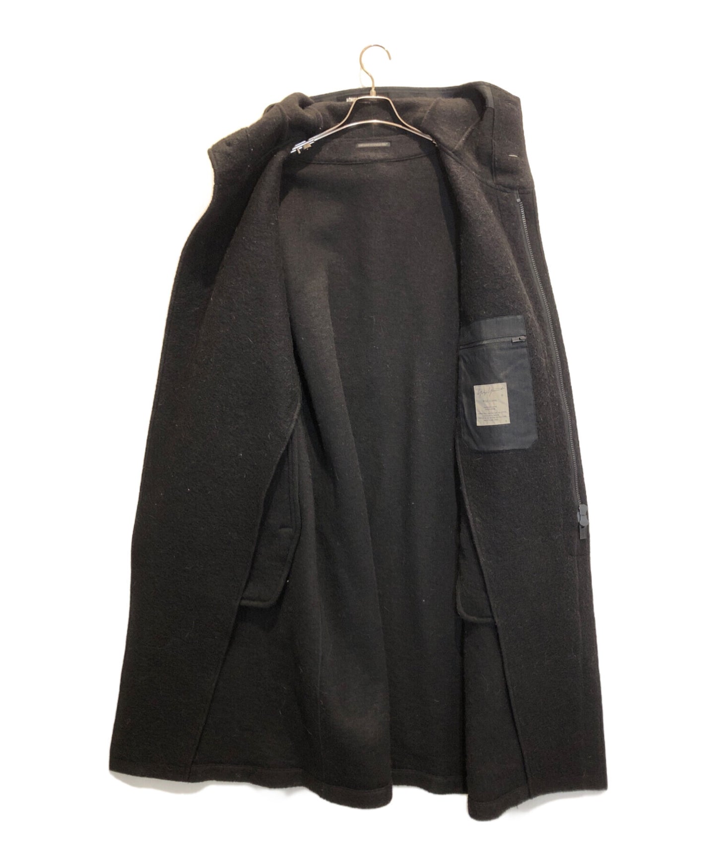 [Pre-owned] Yohji Yamamoto pour homme JERSEY HOODED FLY TAILORING COAT HR-C07-102