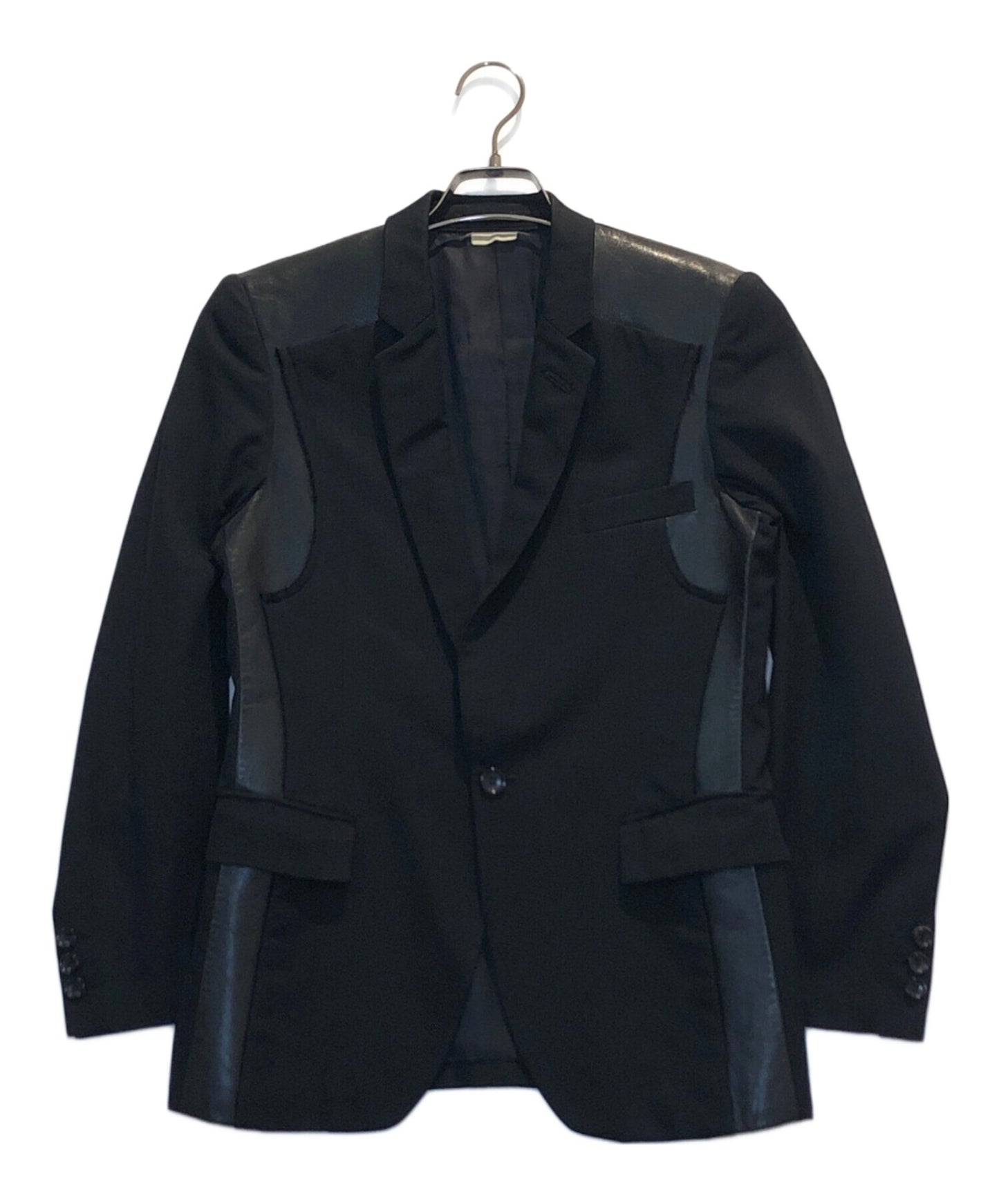[Pre-owned] COMME des GARCONS NOIR Tailored Jacket with Leather Switching GR-J208