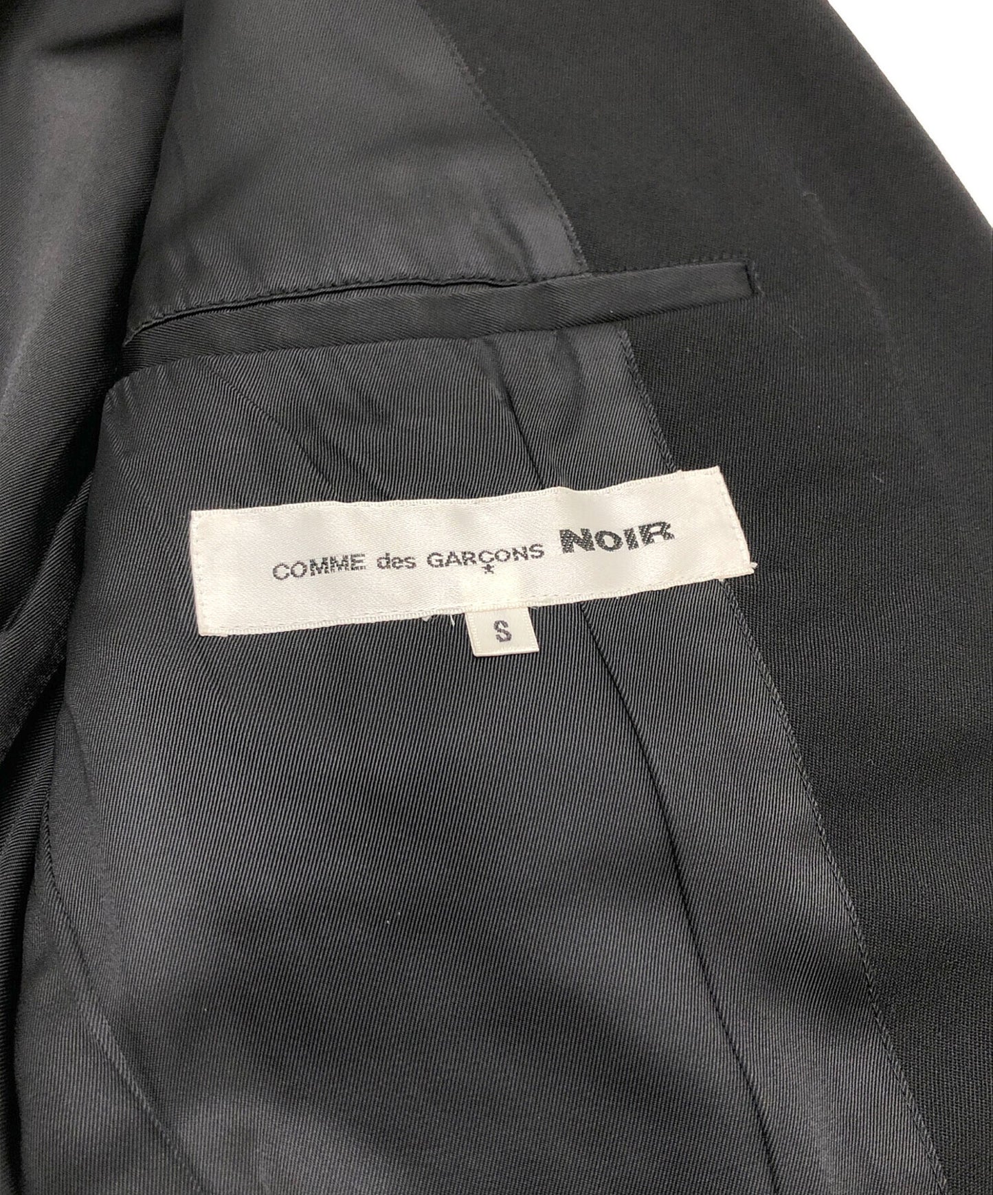 [Pre-owned] COMME des GARCONS NOIR Tailored Jacket with Leather Switching GR-J208