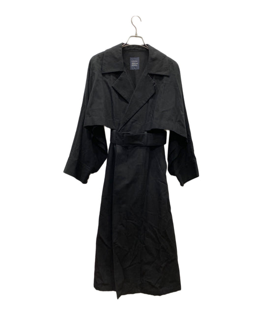 [Pre-owned] LIMI feu Waist belt linen long coat LD-C03-005