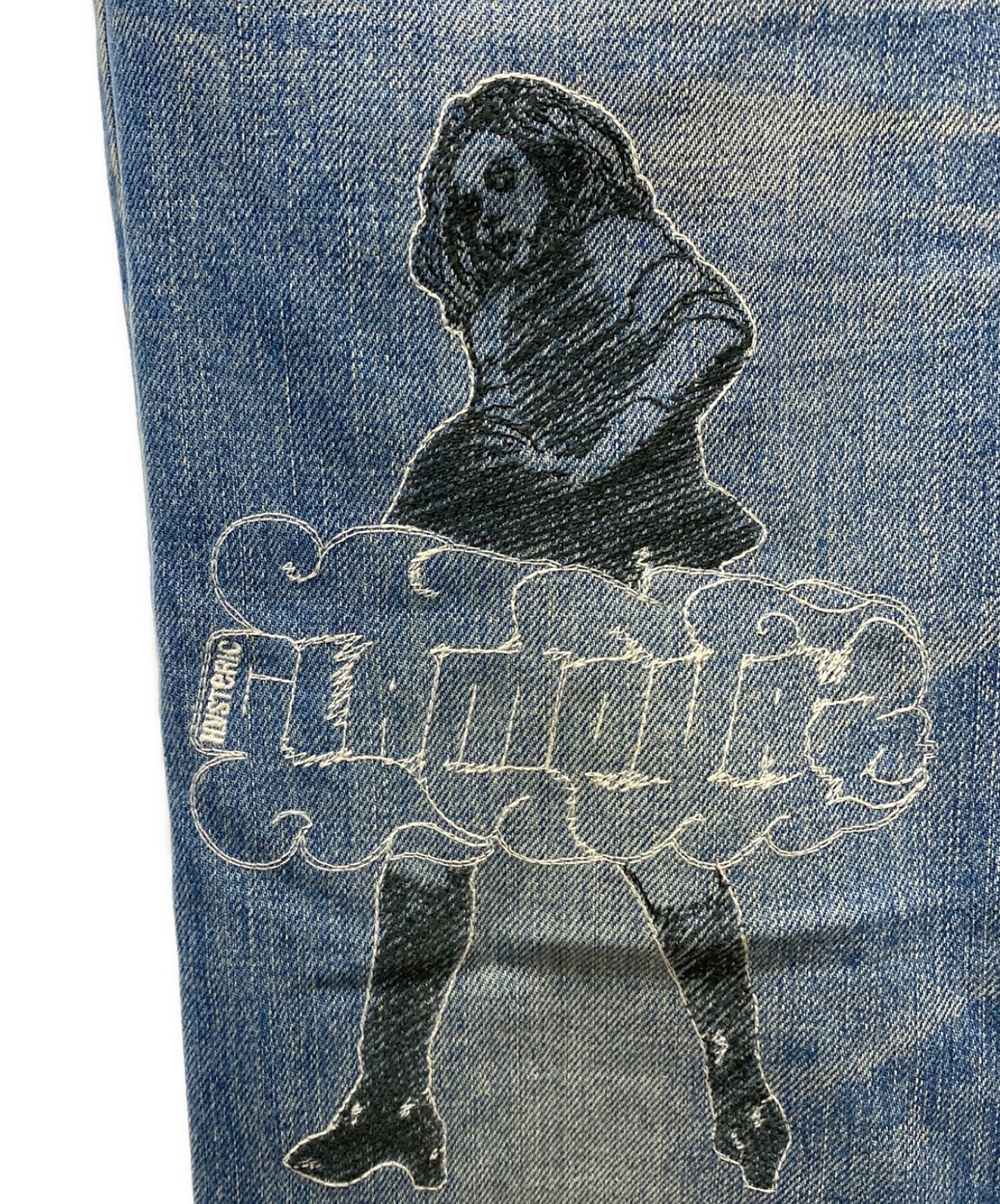 [Pre-owned] Hysteric Glamour VIXENGIRL embroidered straight denim pants denim pants 02213AP20