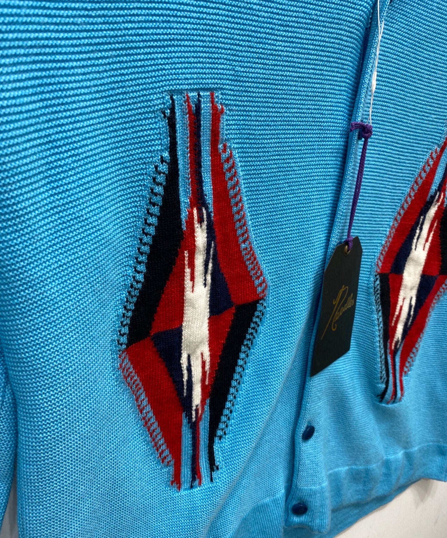 [Pre-owned] Needles v neck cardigan-CHIMAYO- 0T268