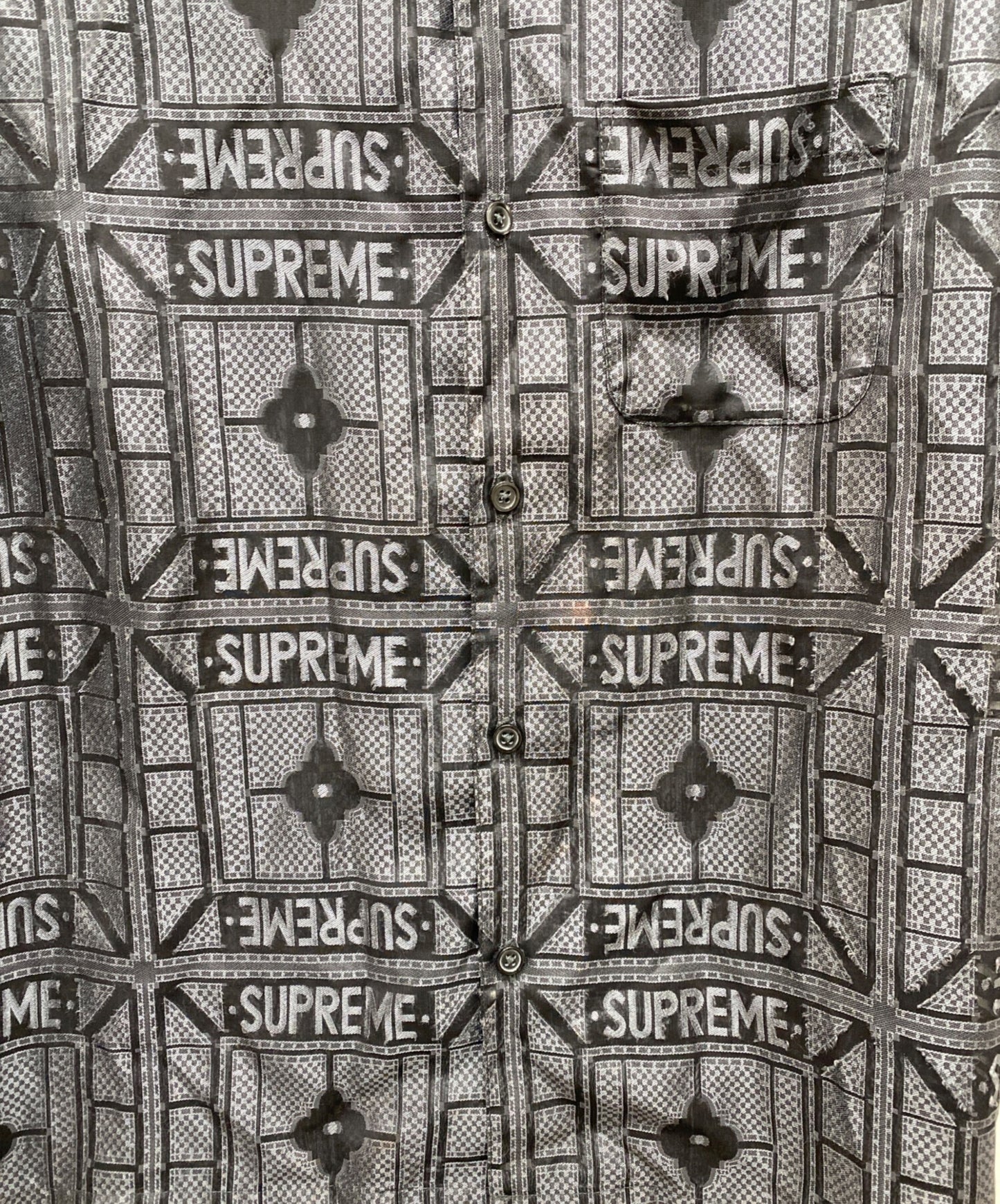 [Pre-owned] SUPREME Tray Jacquard S S Shirt