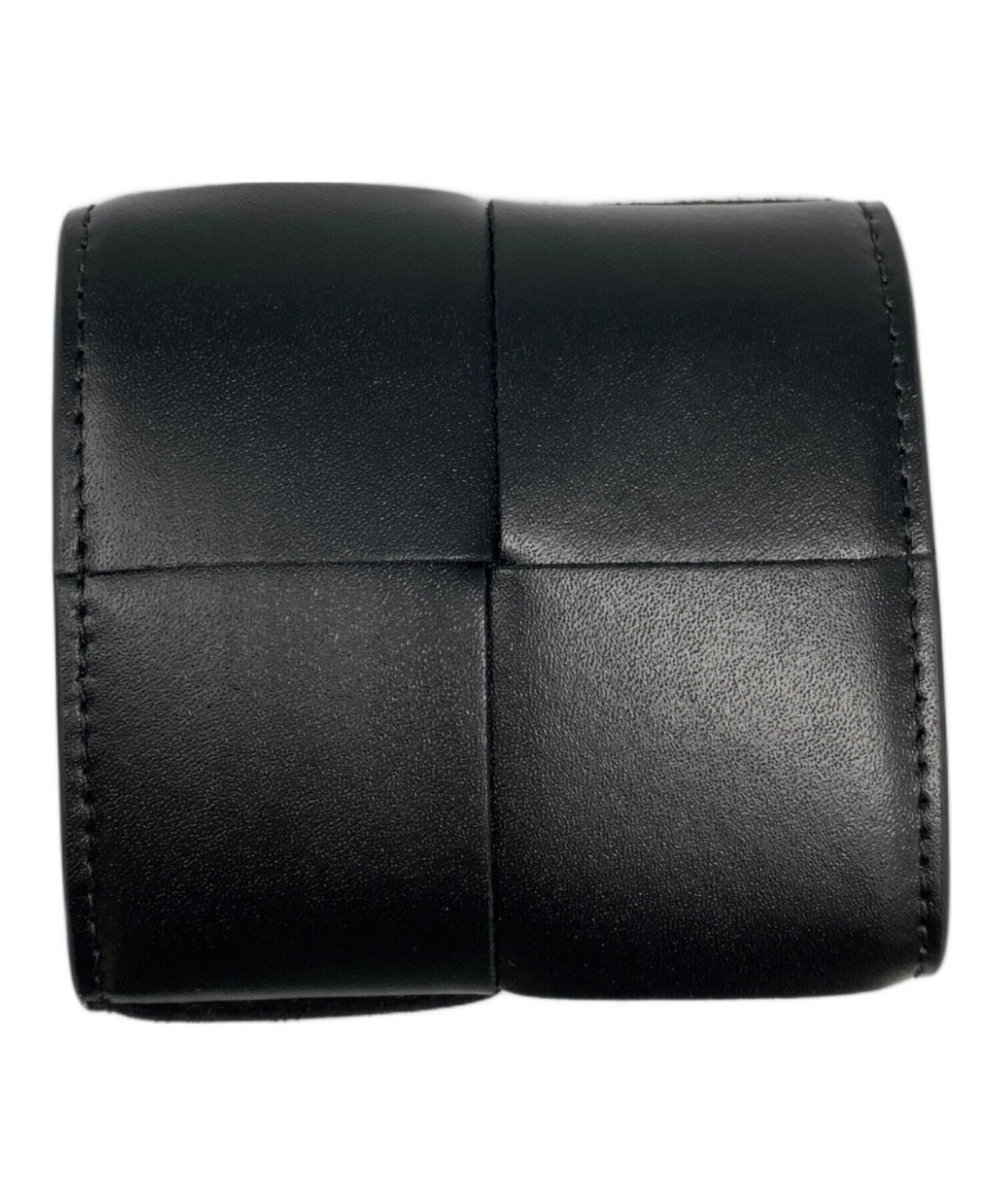 [Pre-owned] BOTTEGA VENETA Black Cassette Folding Coin Purse 679846vbwd28803