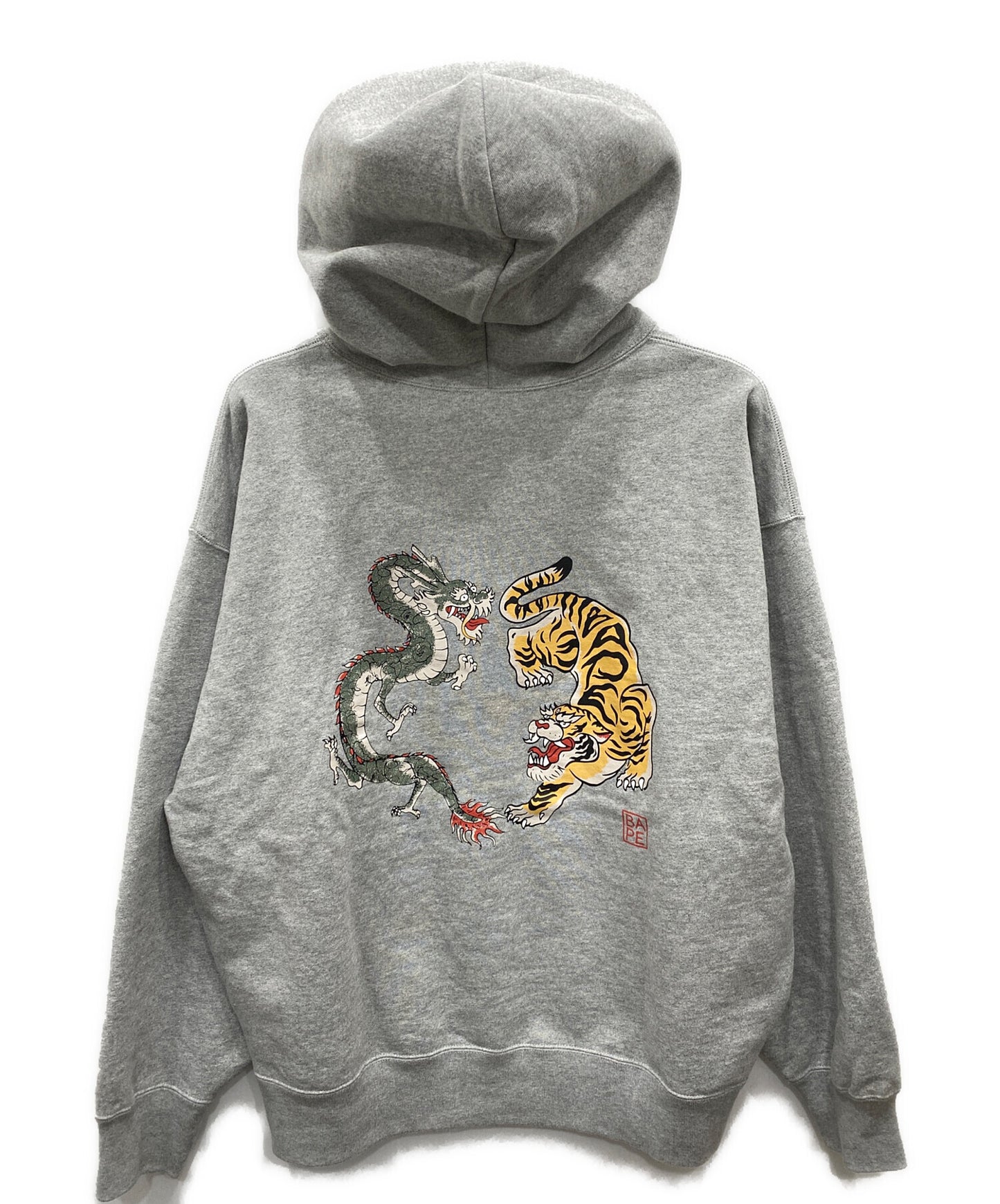 [Pre-owned] A BATHING APE JAPAN CULTURE TIGER AND DRAGON PULLOVER HOODIE 001PPK221002F