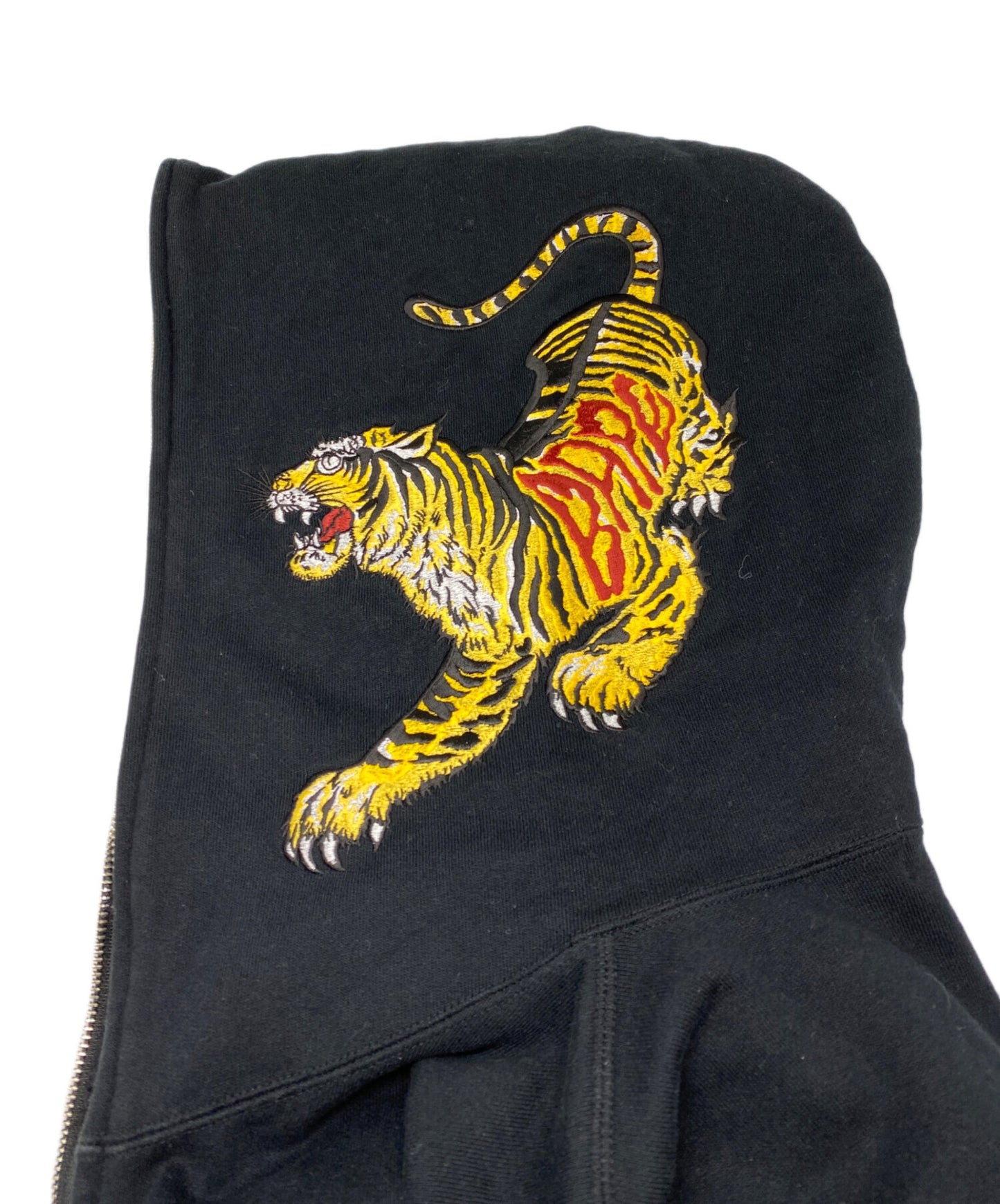 [Pre-owned] A BATHING APE Tiger & Dragon Relaxed Fit Full Zip Hoodie 001zpk701002l