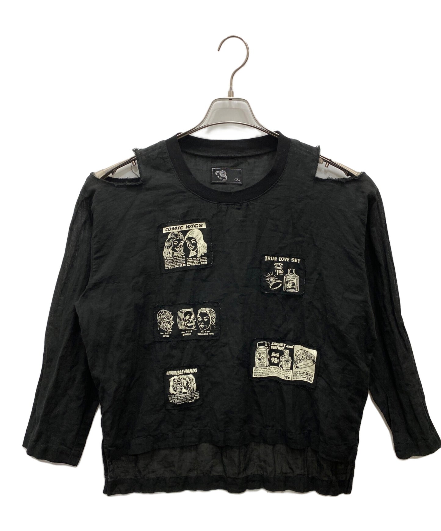 [Pre-owned] Hysteric Glamour MONSTER MASK Oversized gauze shirt 05223AH02