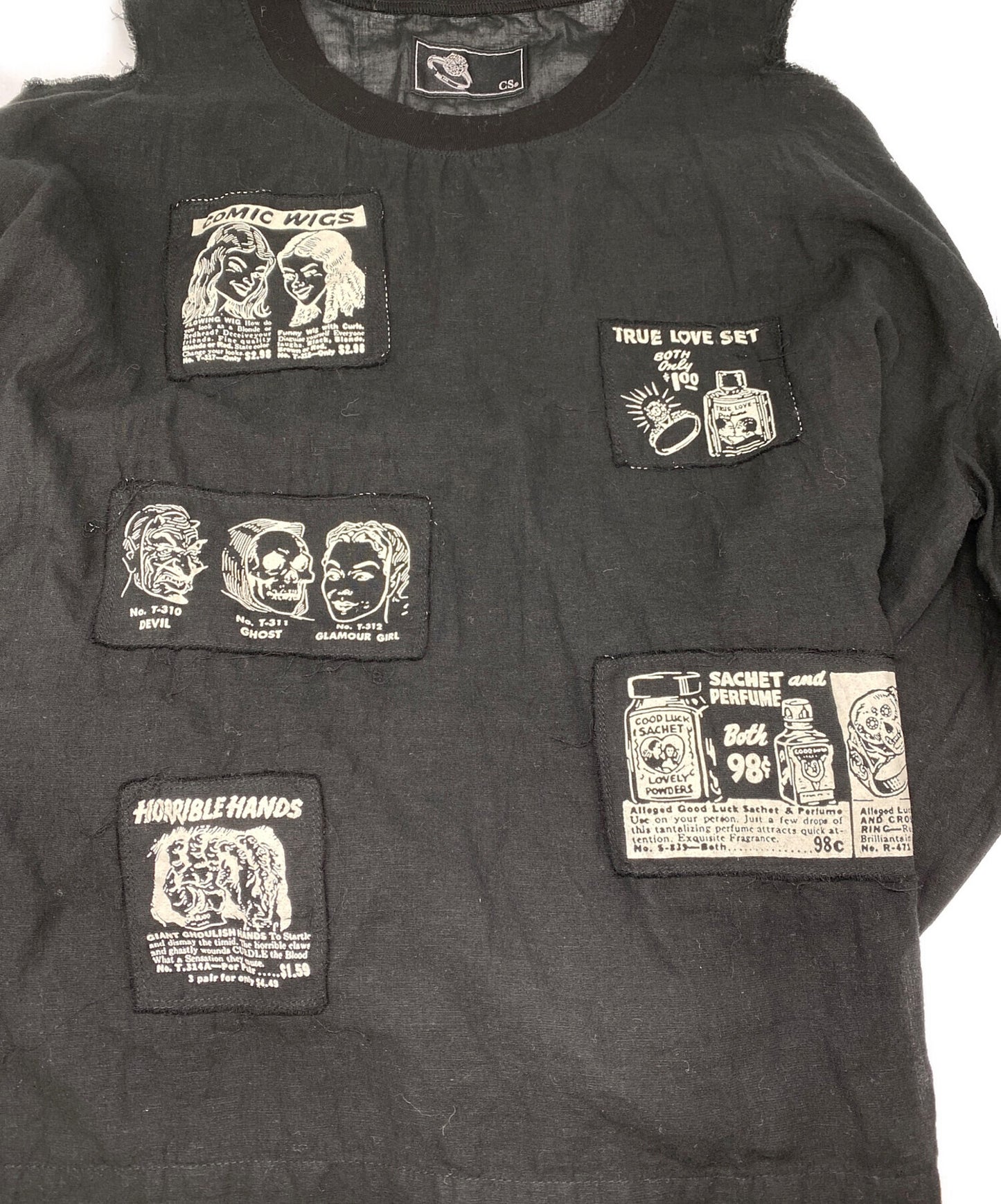 [Pre-owned] Hysteric Glamour MONSTER MASK Oversized gauze shirt 05223AH02