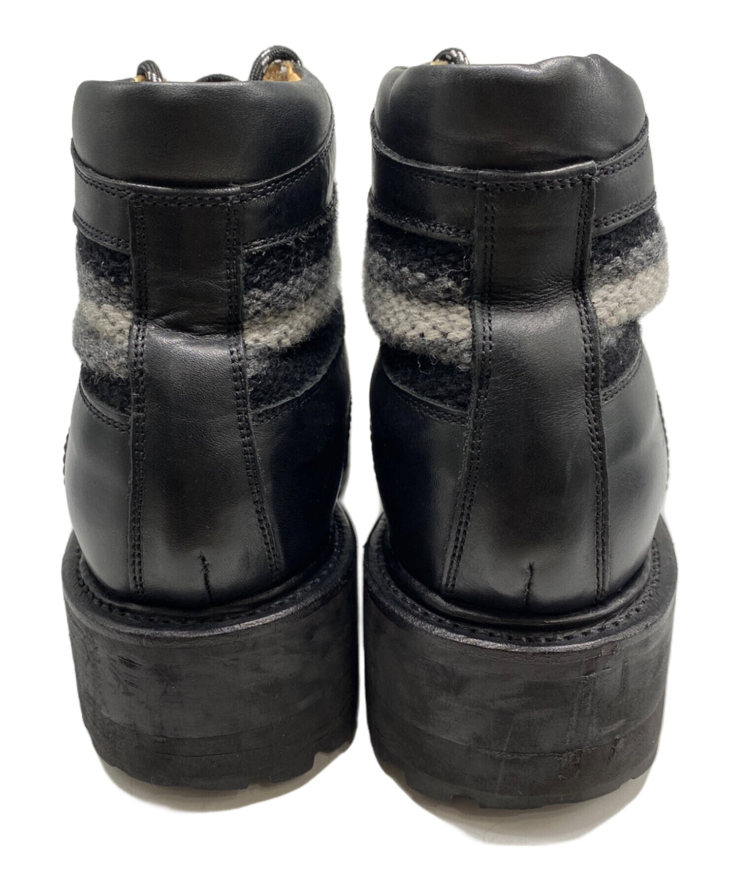 [Pre-owned] NUMBER (N)INE Knit Switched Mountain Boots