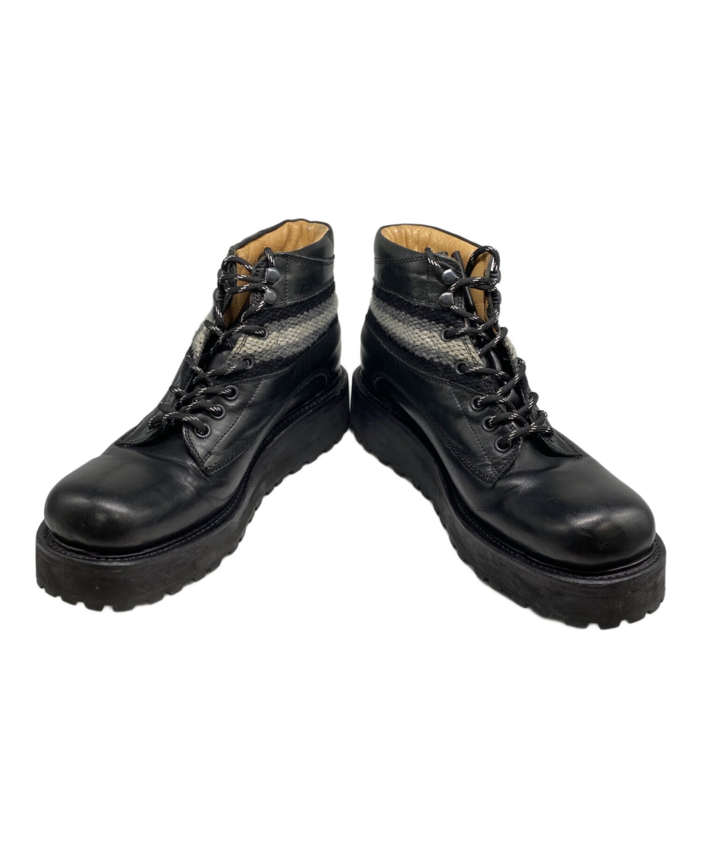 [Pre-owned] NUMBER (N)INE Knit Switched Mountain Boots