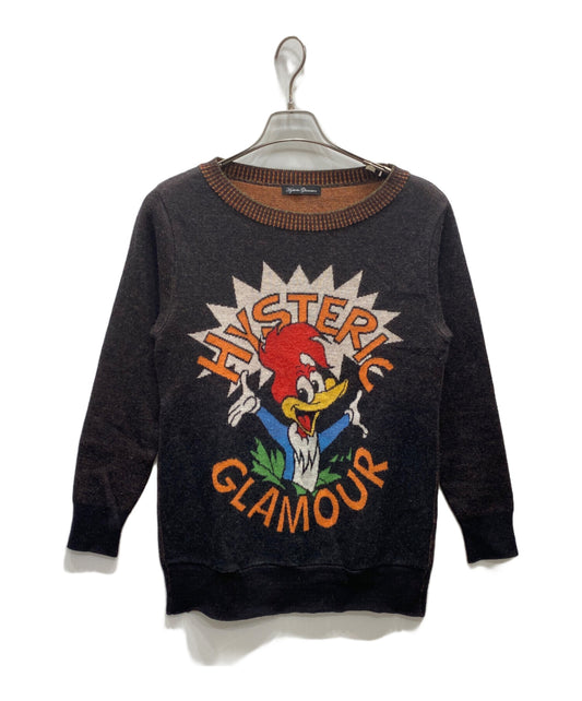 [Pre-owned] Hysteric Glamour Woodpecker Angora-blend Knit 0143NS11