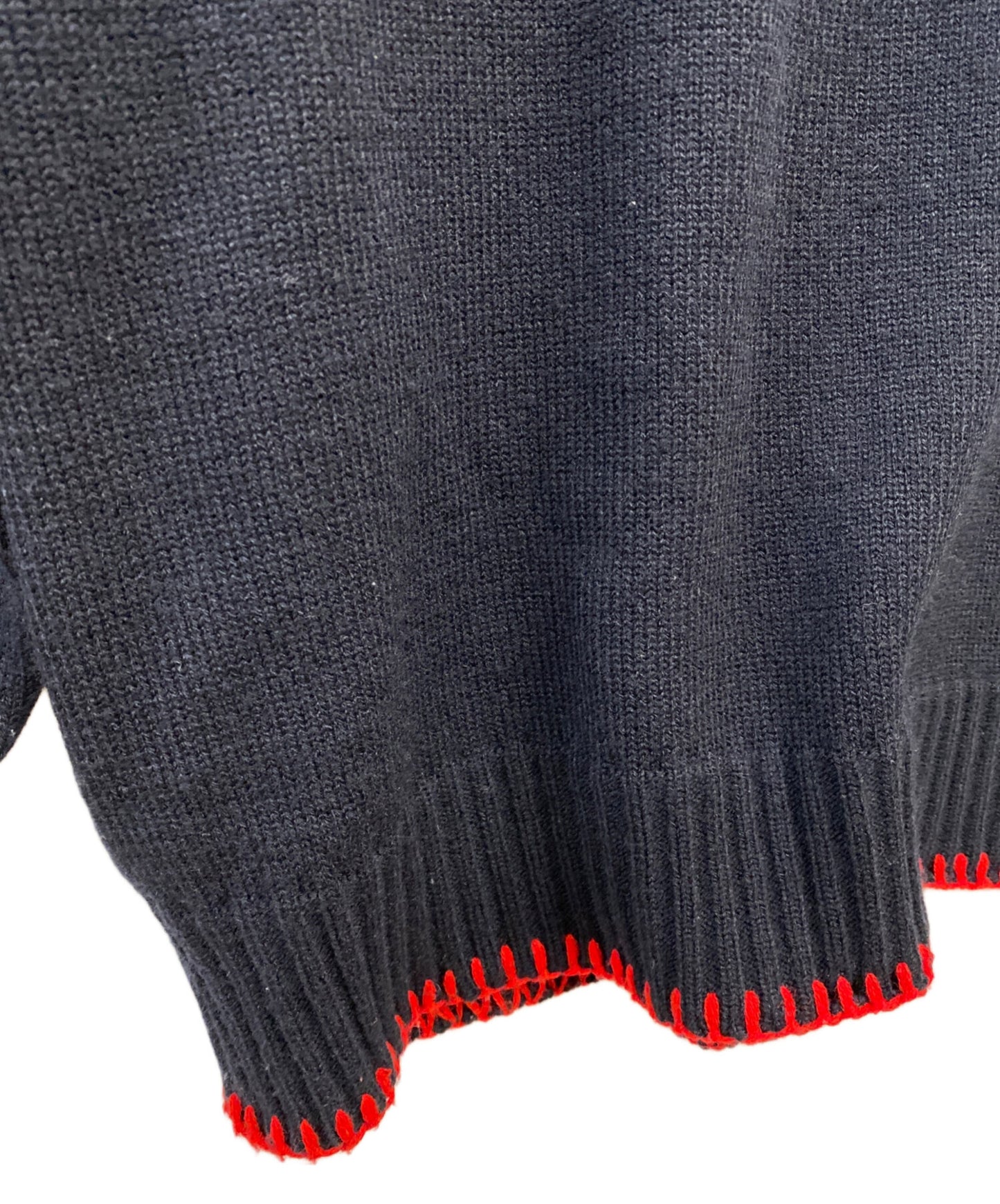 [Pre-owned] s'yte KNITTED WOOL PULLOVER WITH BLANKET STITCH DETAILS UU-K02-619