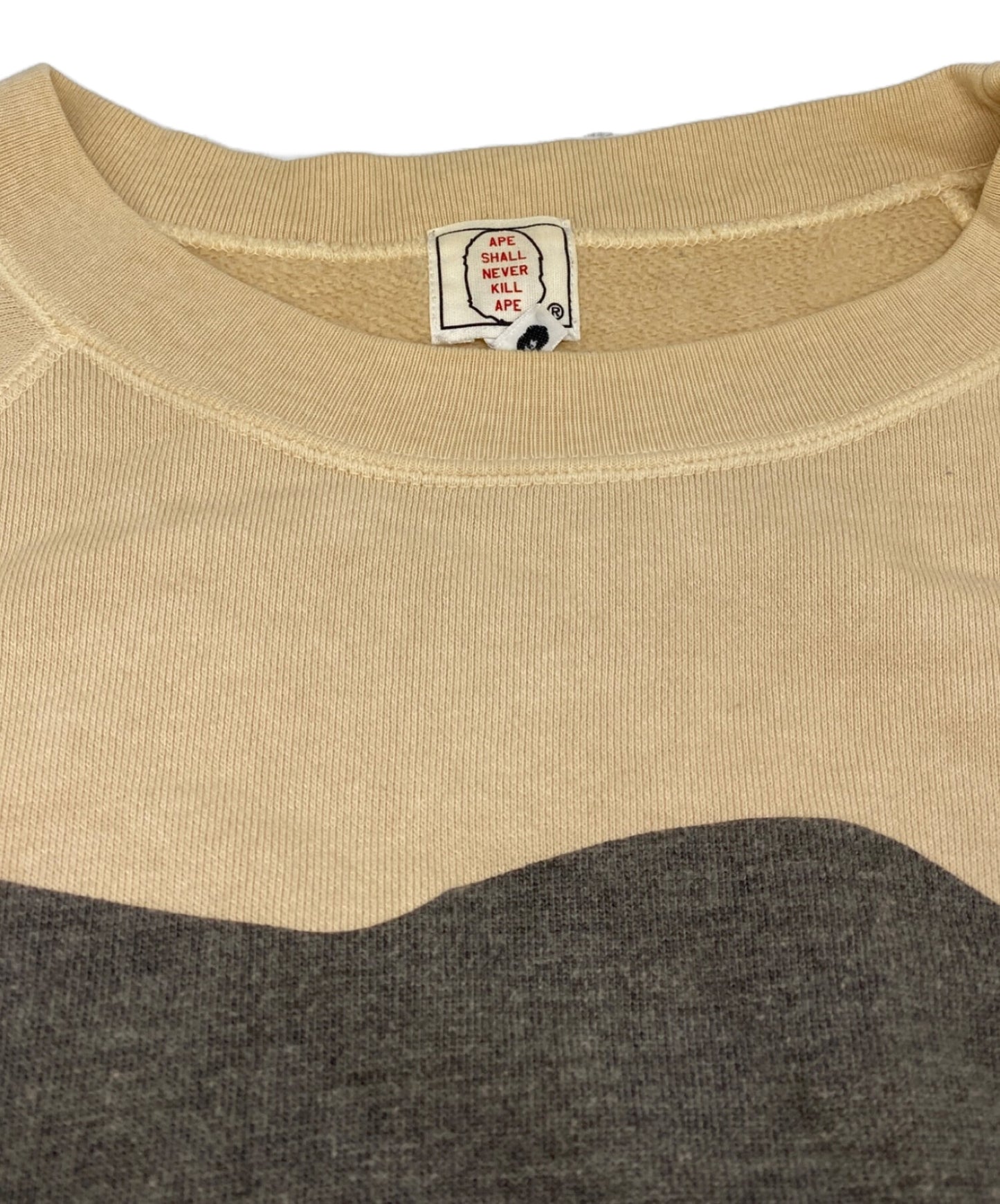 [Pre-owned] A BATHING APE Raglan Print Sweatshirt