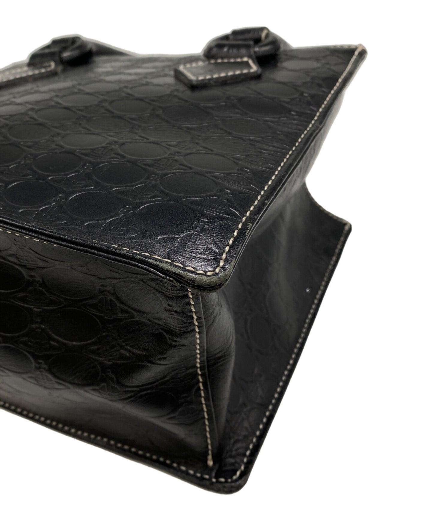 [Pre-owned] Vivienne Westwood Handbag with orb engraved all over pattern