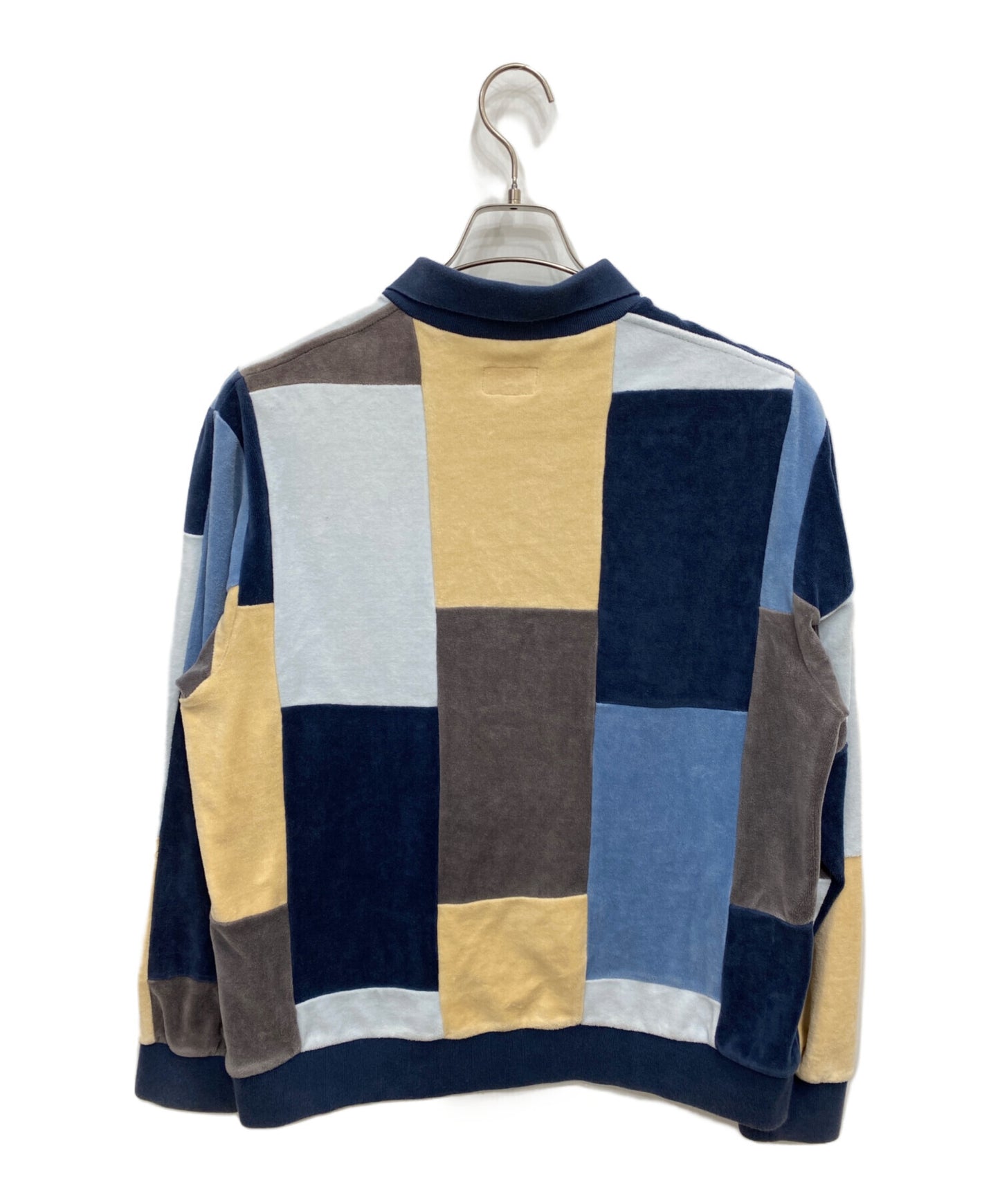 [Pre-owned] SUPREME 20AW Patchwork Velor L/S Polo