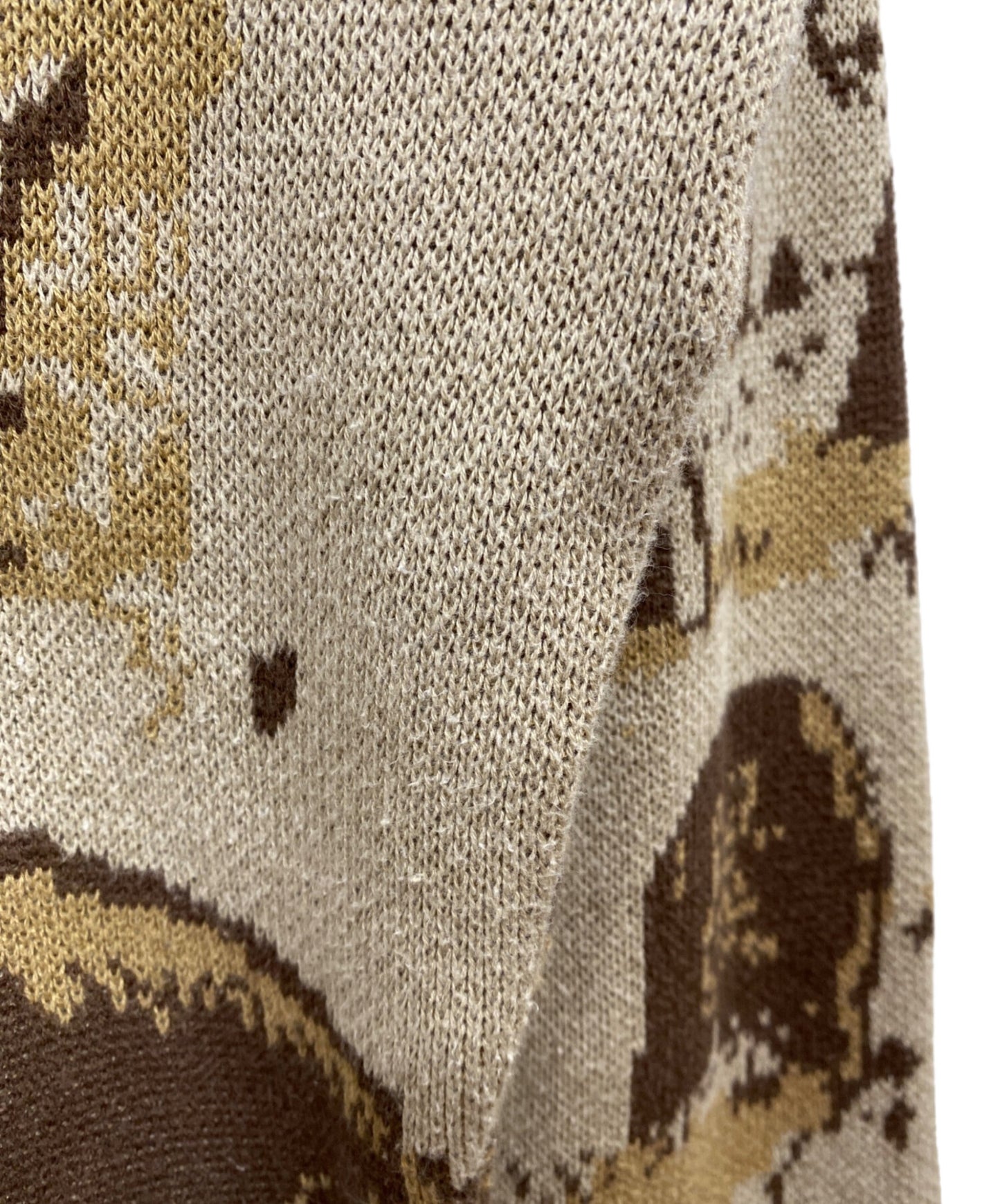 [Pre-owned] KAPITAL 8G Jacquard Knit Vintage Crew Sweater K2409KN803