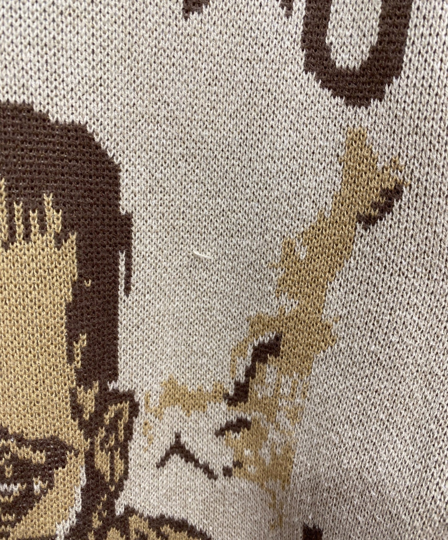 [Pre-owned] KAPITAL 8G Jacquard Knit Vintage Crew Sweater K2409KN803