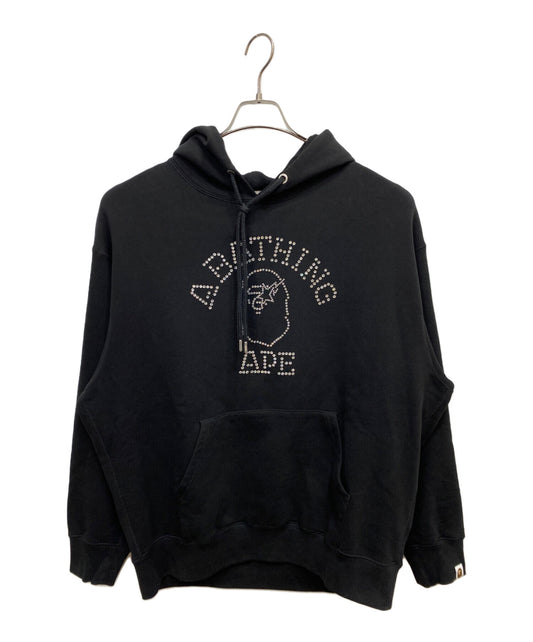 [Pre-owned] A BATHING APE Rhisestone College Pullover Hoodie 001PPK301306M