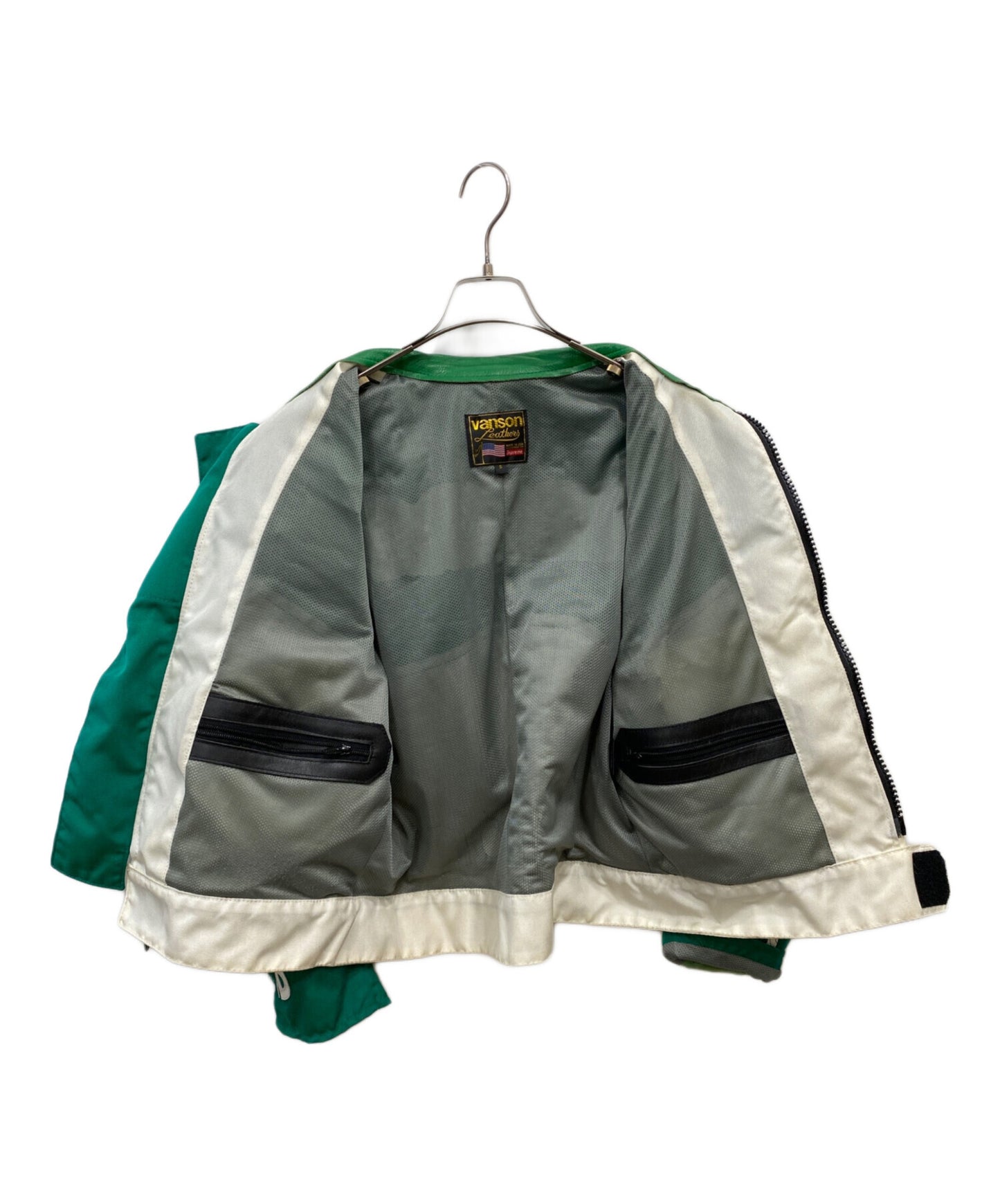 [Pre-owned] SUPREME Leather Cordura Jacket