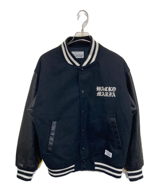 [Pre-owned] WACKO MARIA Leather Varsity Jacket 23fw-wmo-bl07