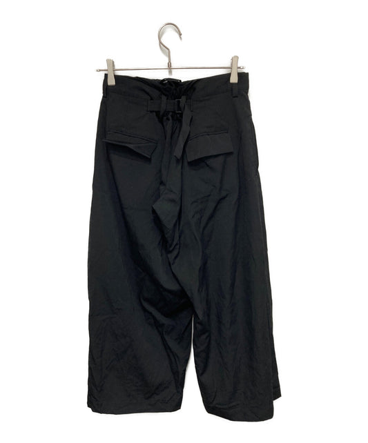 [Pre-owned] YOHJI YAMAMOTO Gabardine Tucked Wide Pants FZ-P61-100